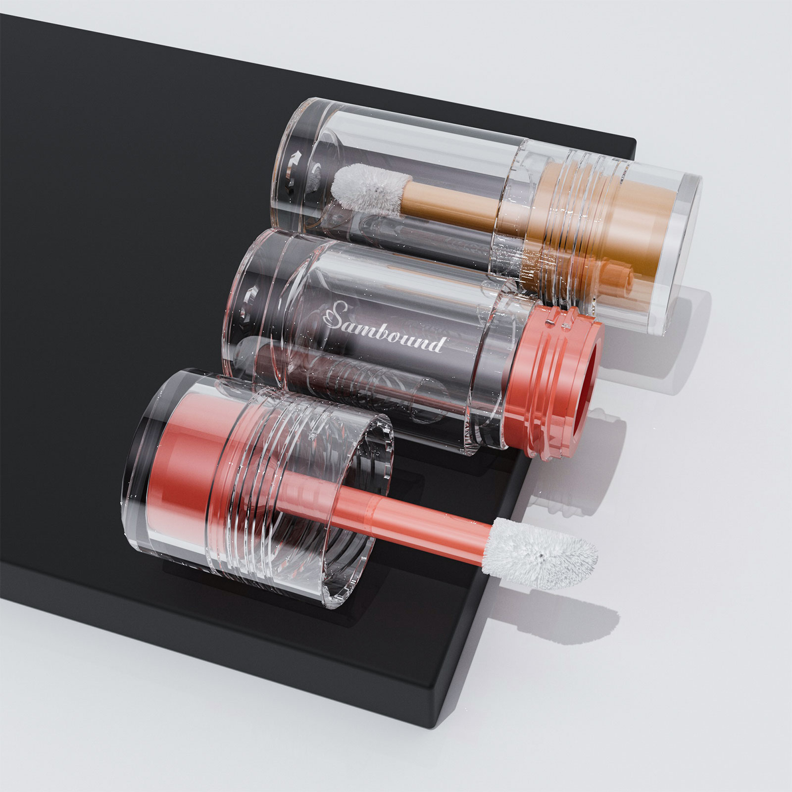 5種款式可選大容量透明唇彩管