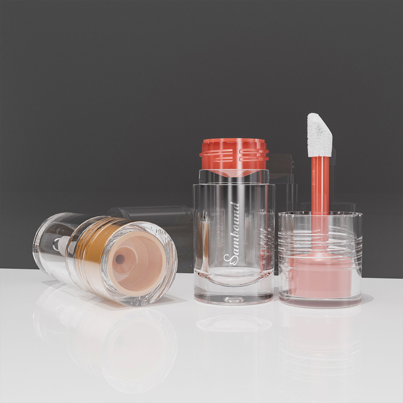 5種款式可選大容量透明唇彩管